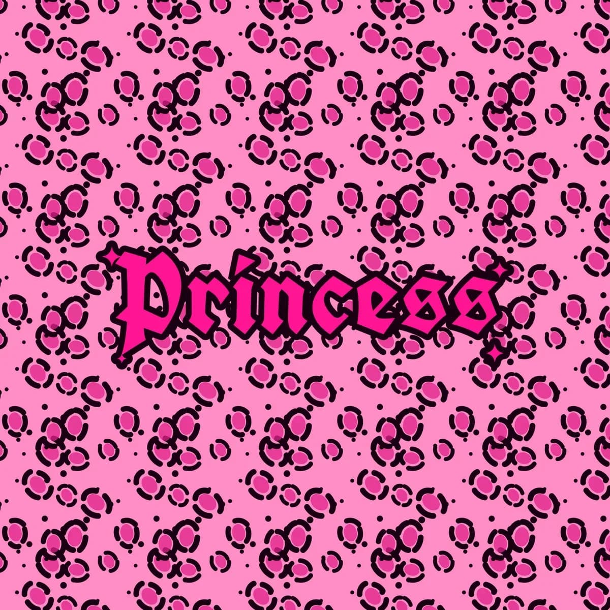 Princess Zip Hoodie in Pink Leopard
