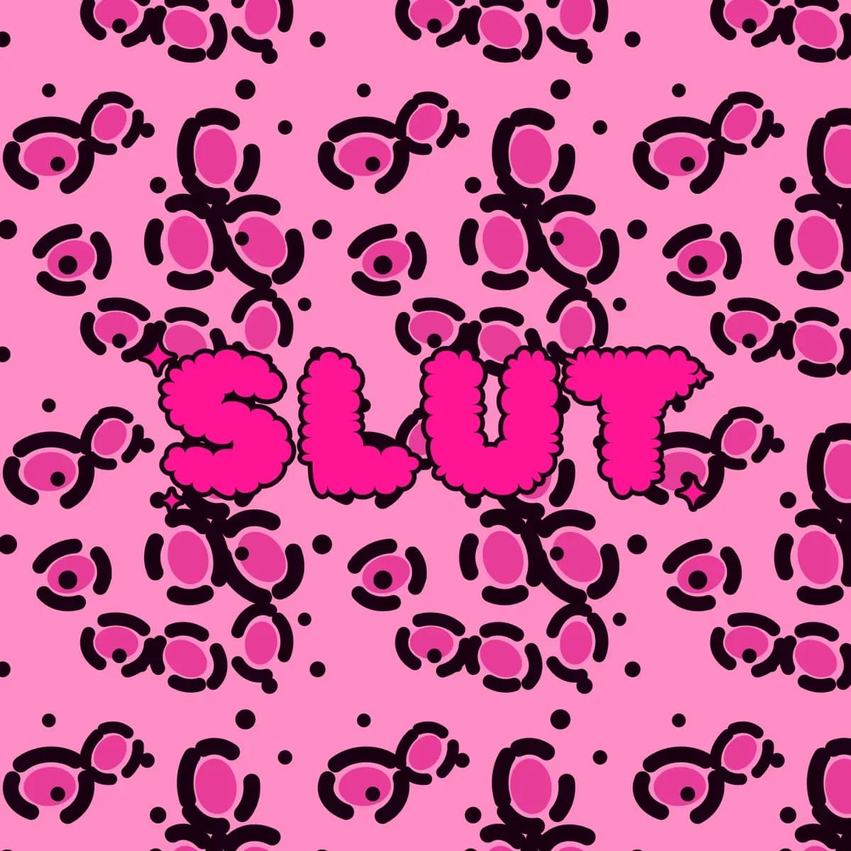 SLUT High-Waisted Bikini in Pink Leopard
