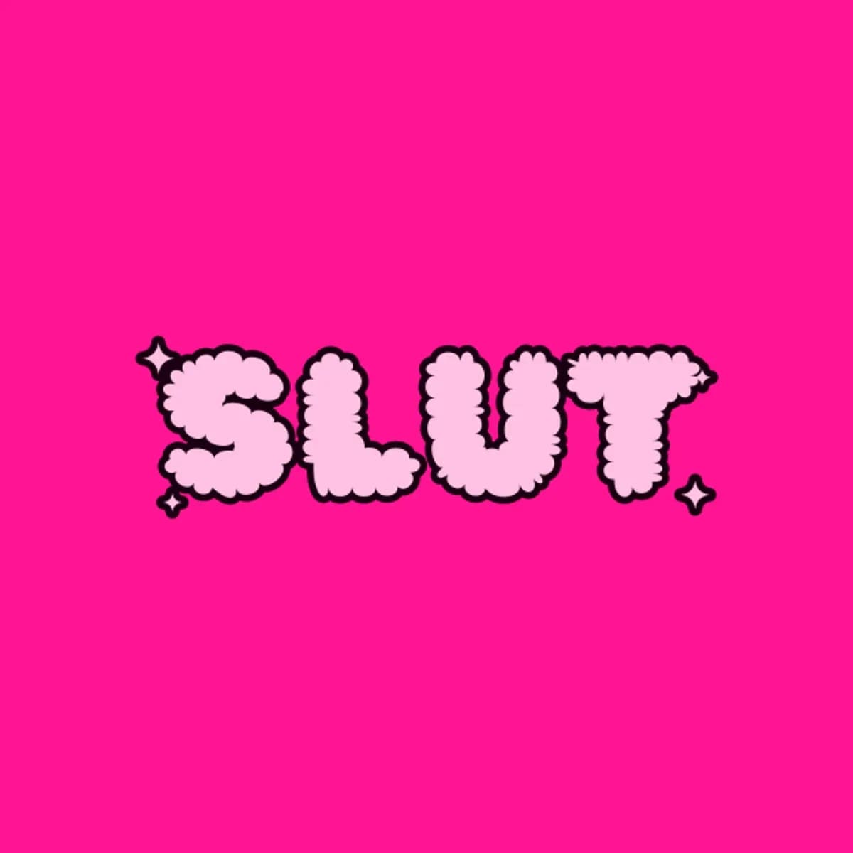 SLUT String Bikini in Hot Pink